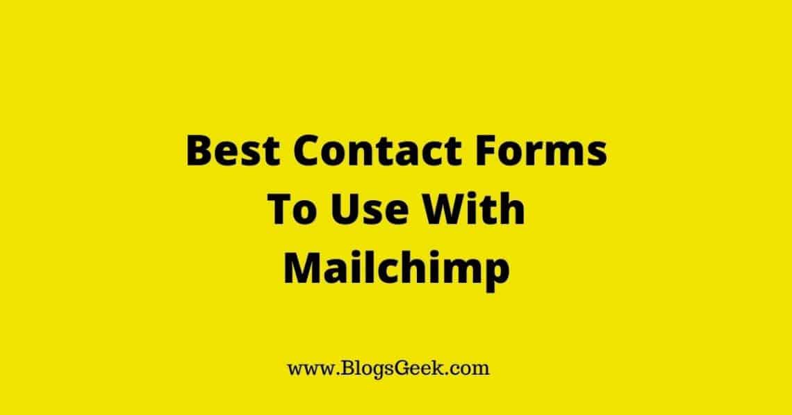 contact forms for mailchimp