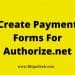 create payment forms Authorize.net