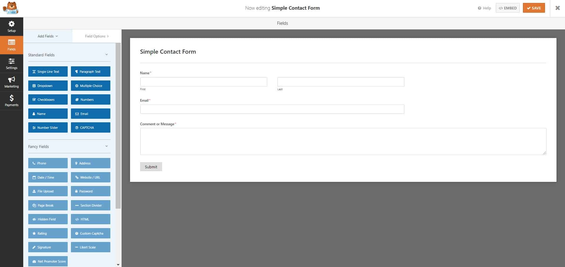 Simple Contact Form- WPForms