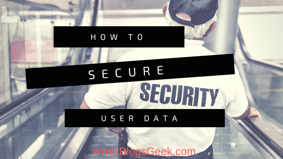 Secure your user data