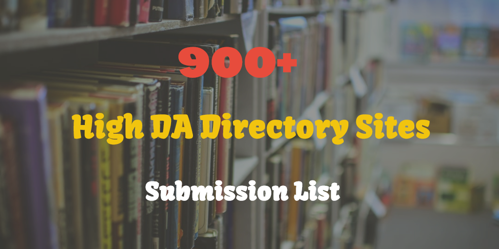 Directory Sites Submission List